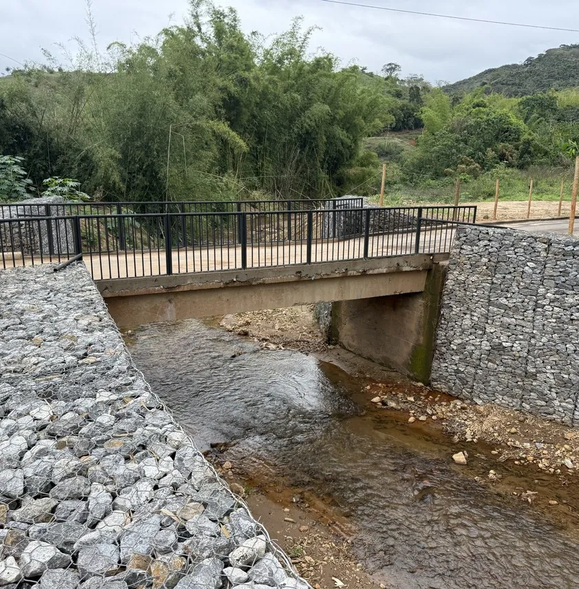 Contenção em Gabião da Ponte de Goiabeiras